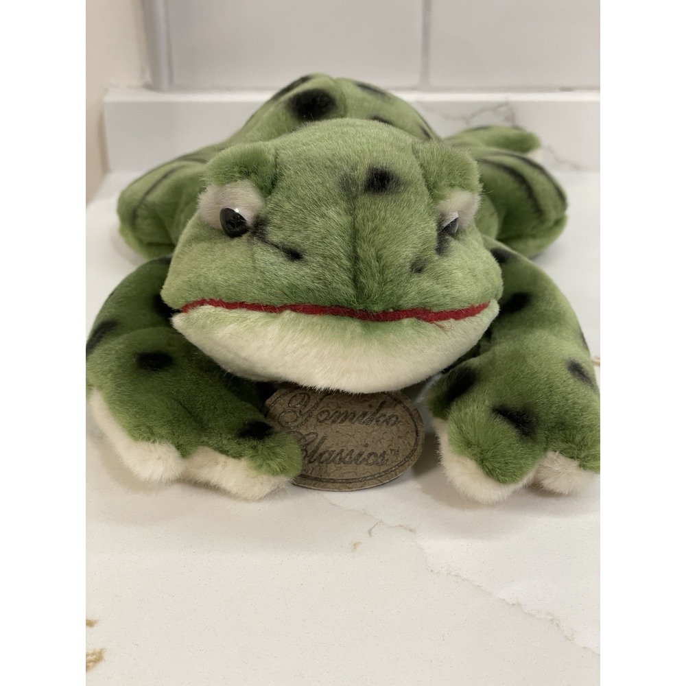 Russ Bullfrog Spotted Yomiko Classics 11" Green Plush Stuffed Toy New